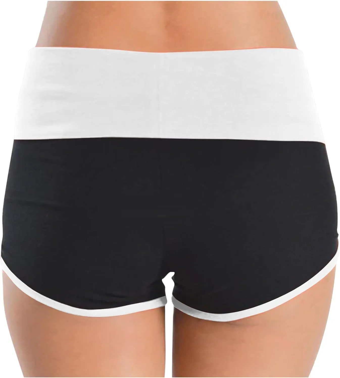2 Pack Women's Athletic Shorts High Waisted Running Workout Short Pants Tummy Control Quick Dry Gym Shorts for Yoga