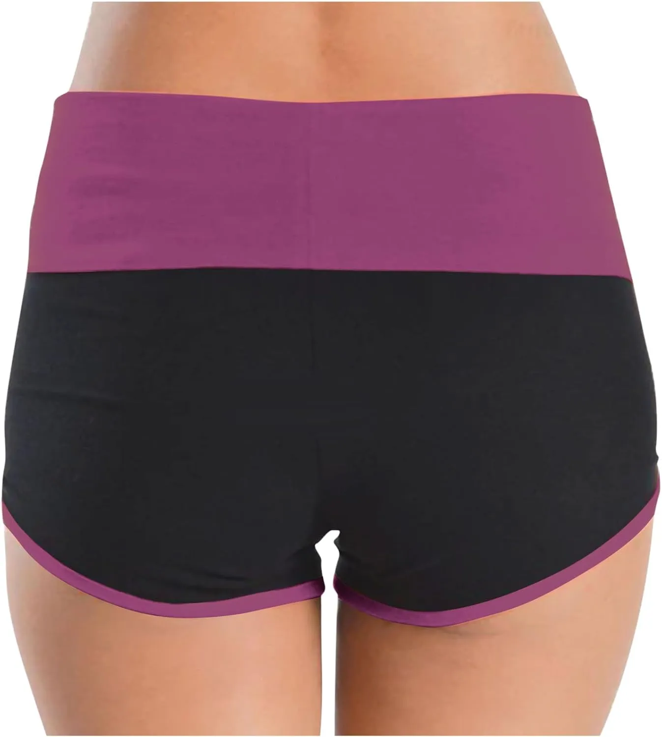 2 Pack Women's Athletic Shorts High Waisted Running Workout Short Pants Tummy Control Quick Dry Gym Shorts for Yoga
