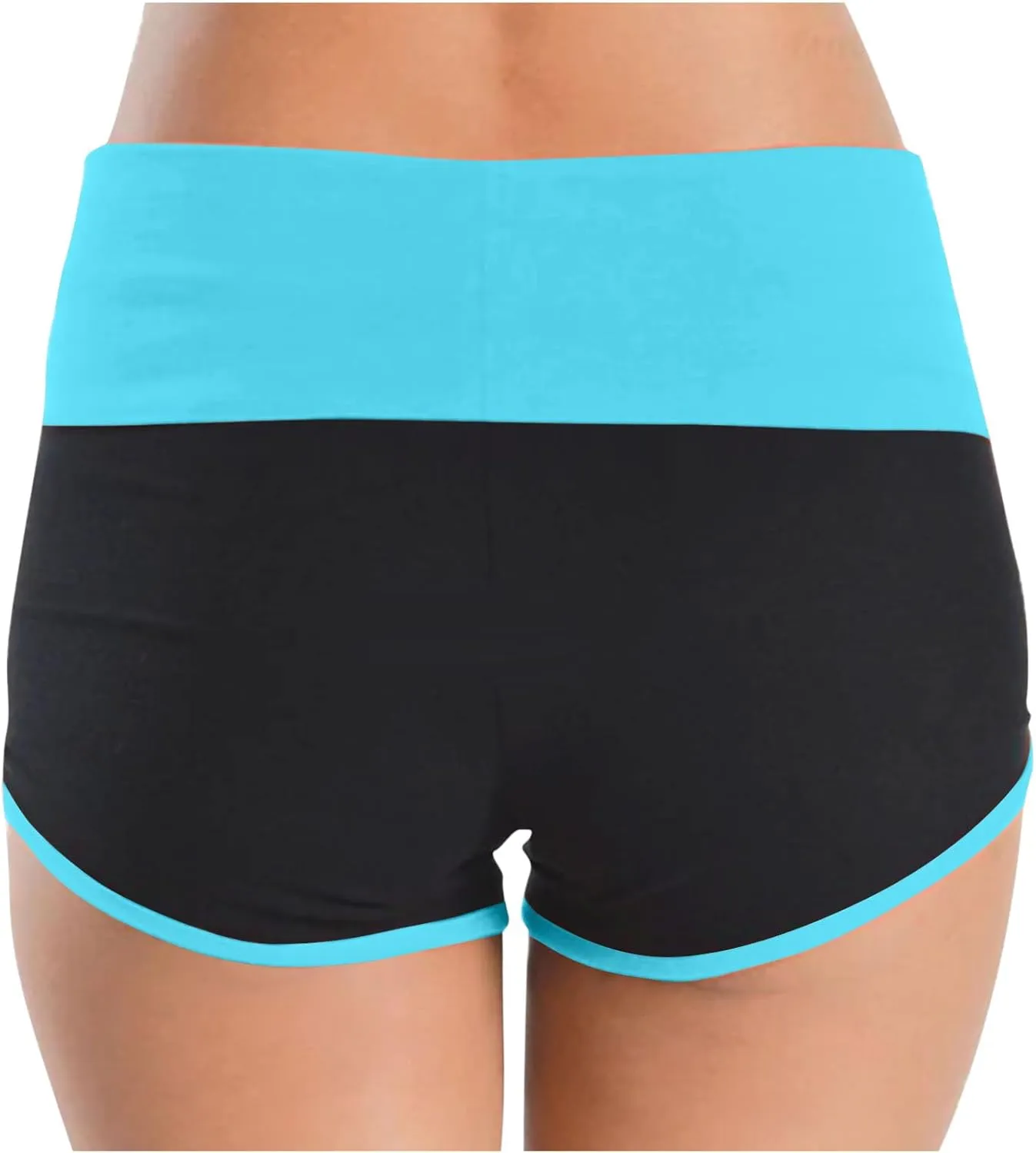 2 Pack Women's Athletic Shorts High Waisted Running Workout Short Pants Tummy Control Quick Dry Gym Shorts for Yoga