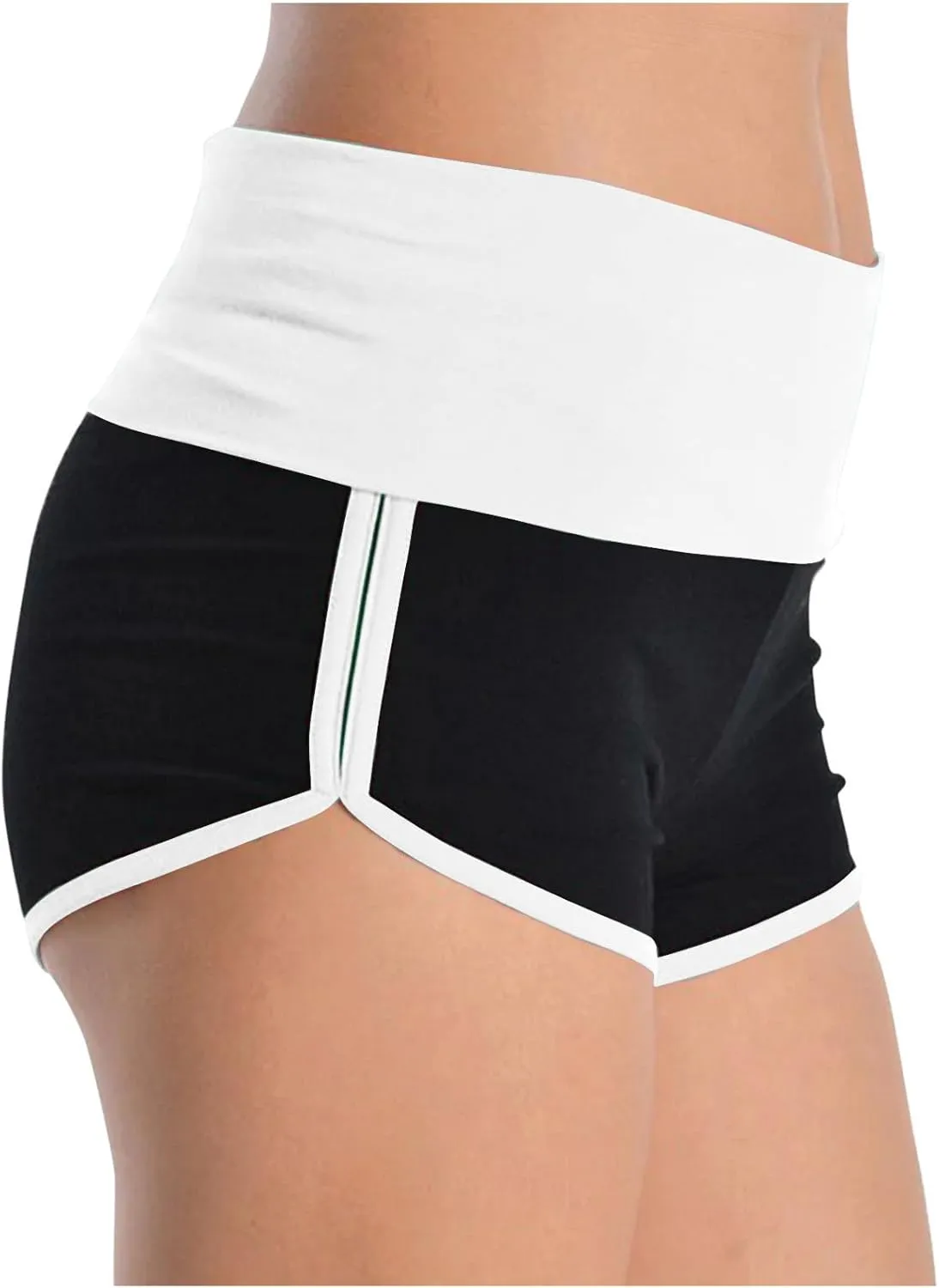 2 Pack Women's Athletic Shorts High Waisted Running Workout Short Pants Tummy Control Quick Dry Gym Shorts for Yoga