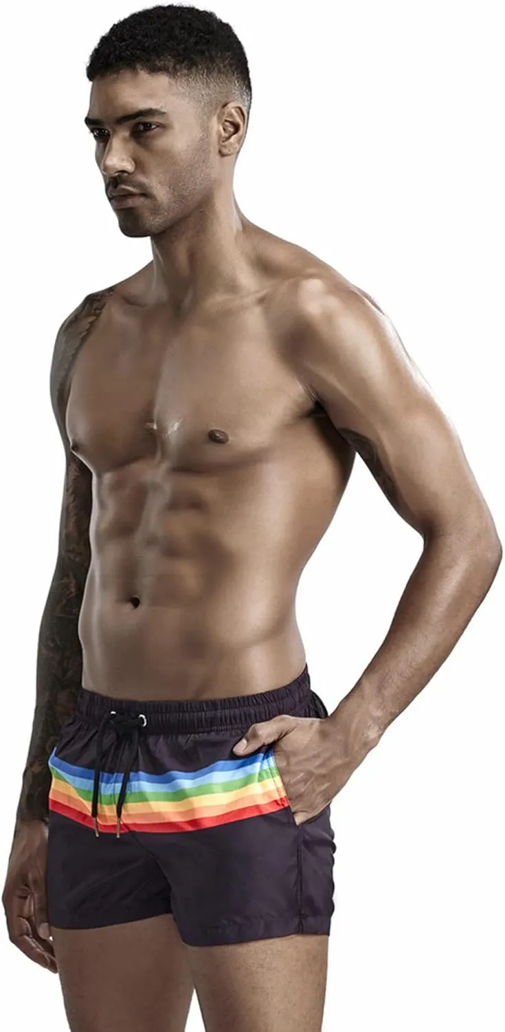 52hertz Men's Workout Athletic Running Shorts with Drawstring Summer Elastic Waistband Lounge Casual Shorts with Pockets