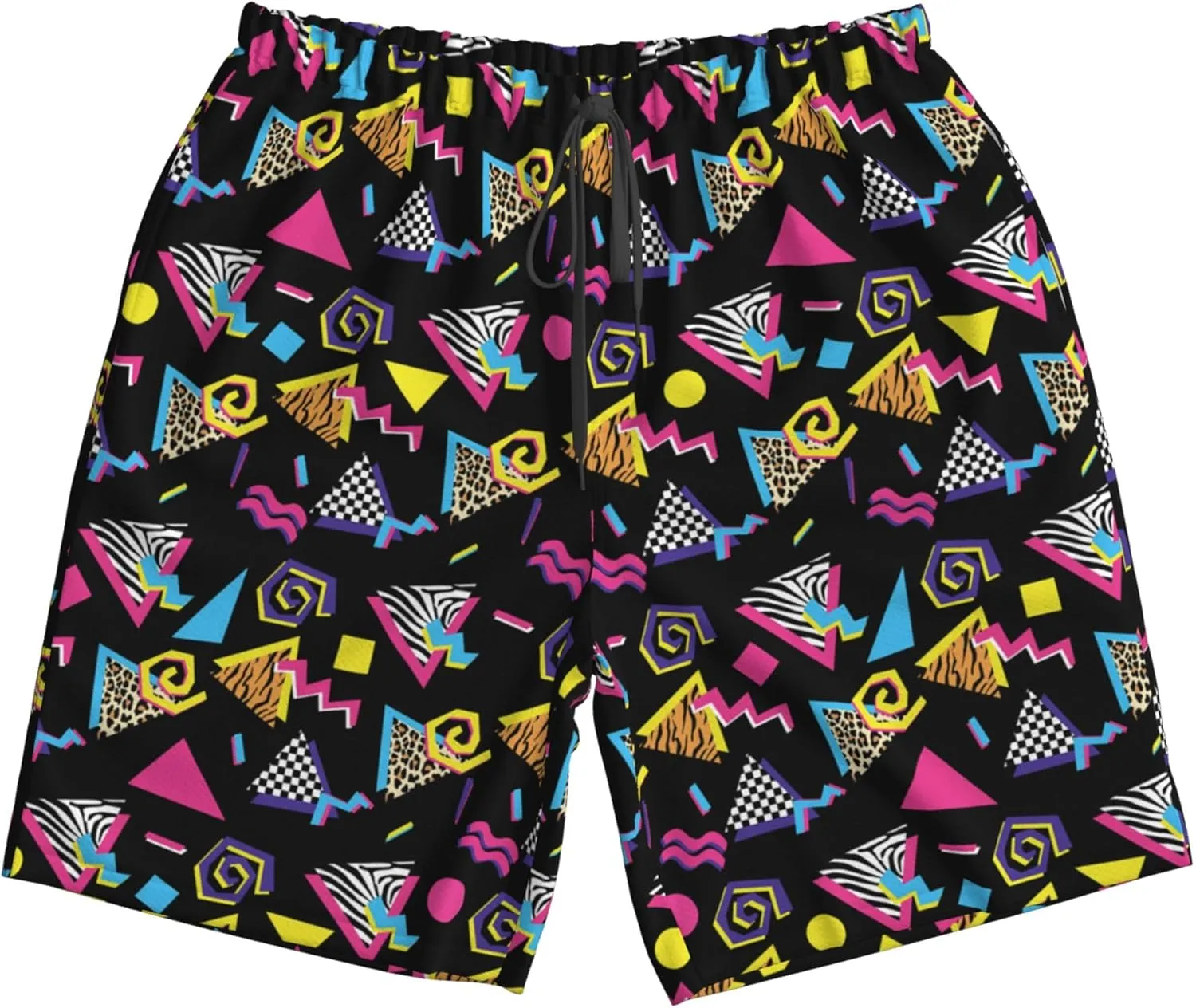 AMRANDOM Mens Casual Shorts Drawstring Summer Beach Golf Shorts Bathing Suit Swim Trunks