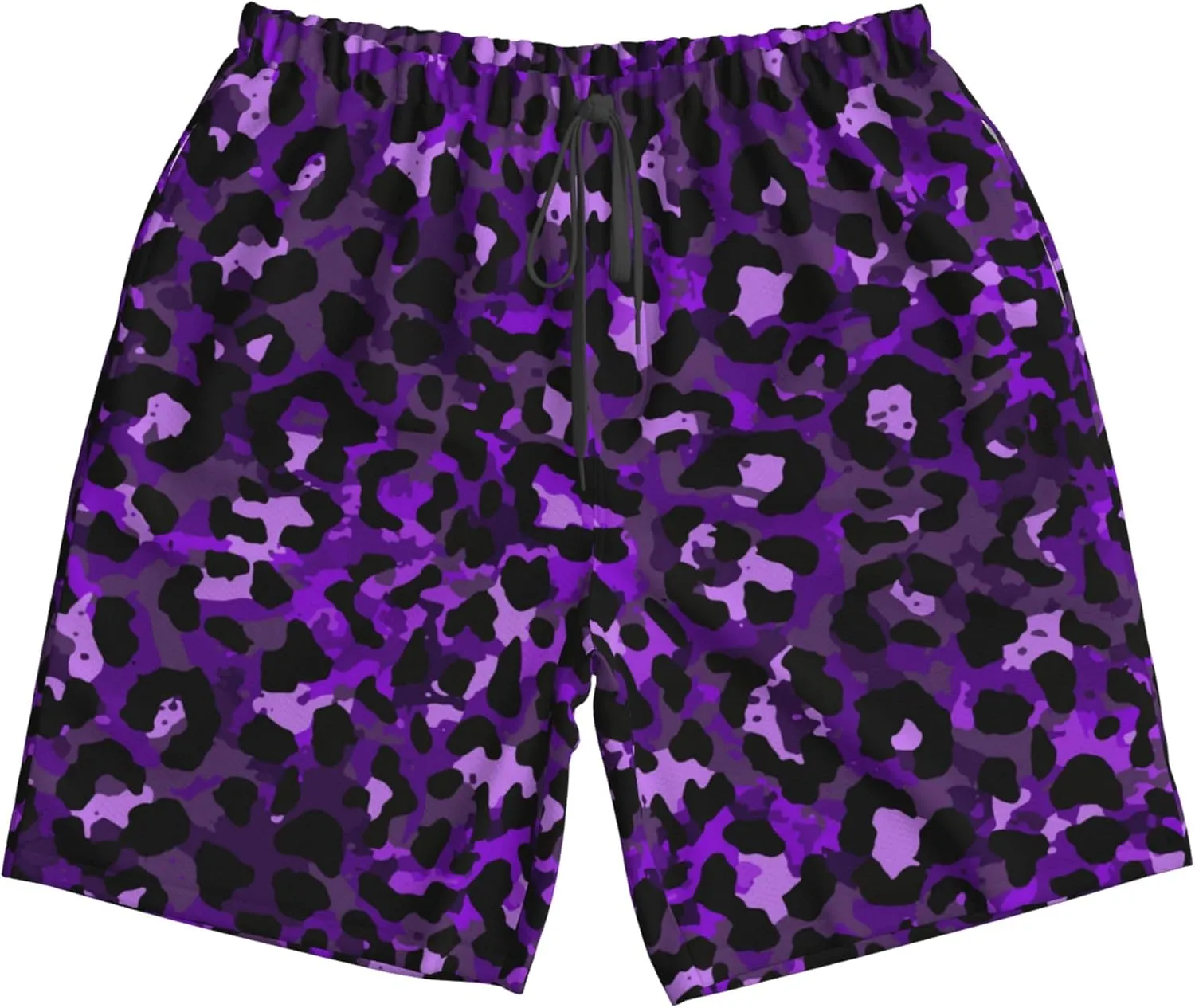AMRANDOM Mens Casual Shorts Drawstring Summer Beach Golf Shorts Bathing Suit Swim Trunks