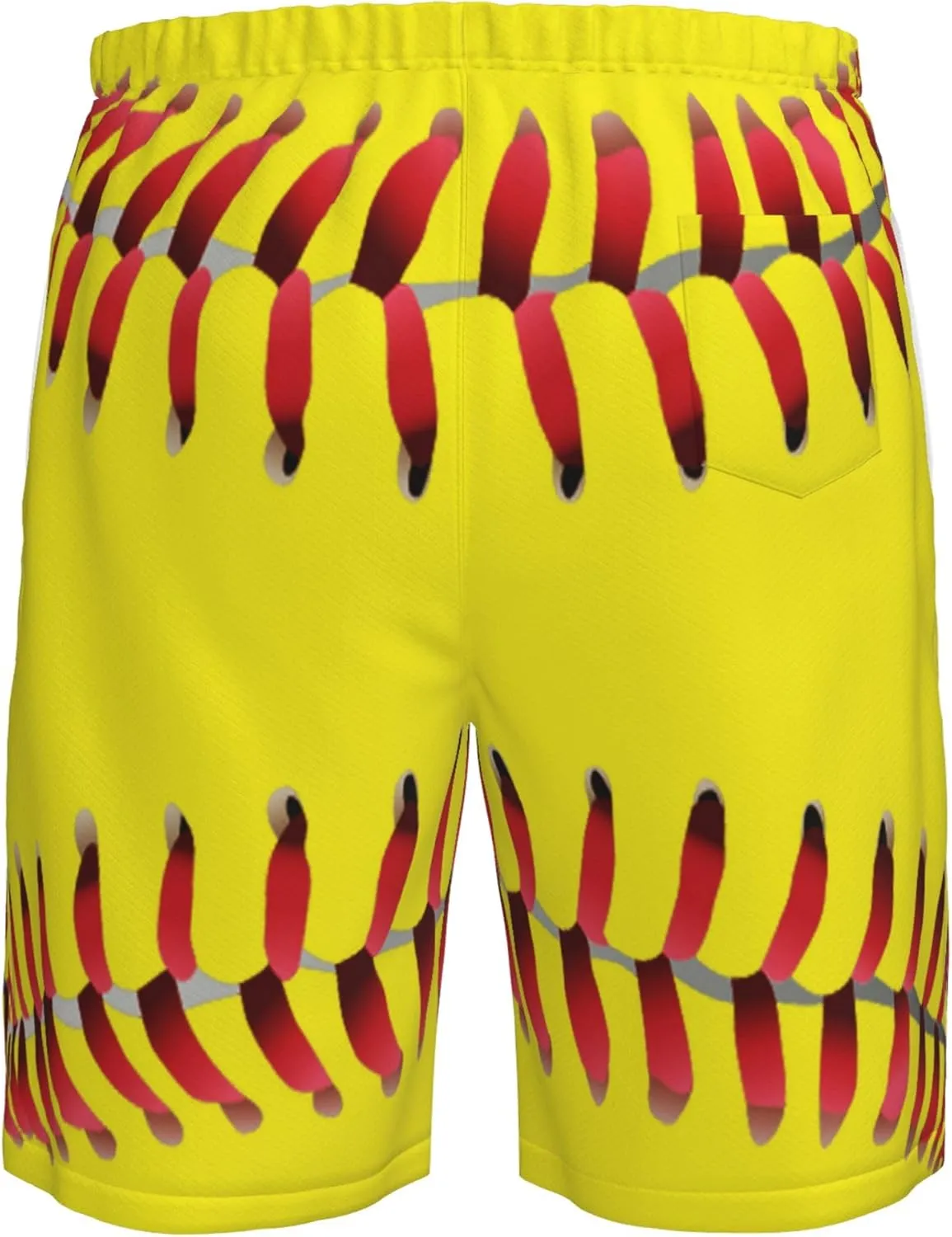 AMRANDOM Mens Casual Shorts Drawstring Summer Beach Golf Shorts Bathing Suit Swim Trunks