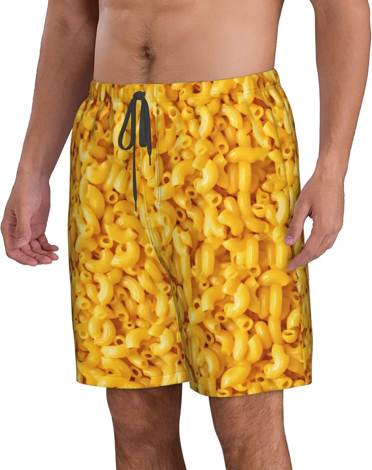 AMRANDOM Mens Casual Shorts Drawstring Summer Beach Golf Shorts Bathing Suit Swim Trunks