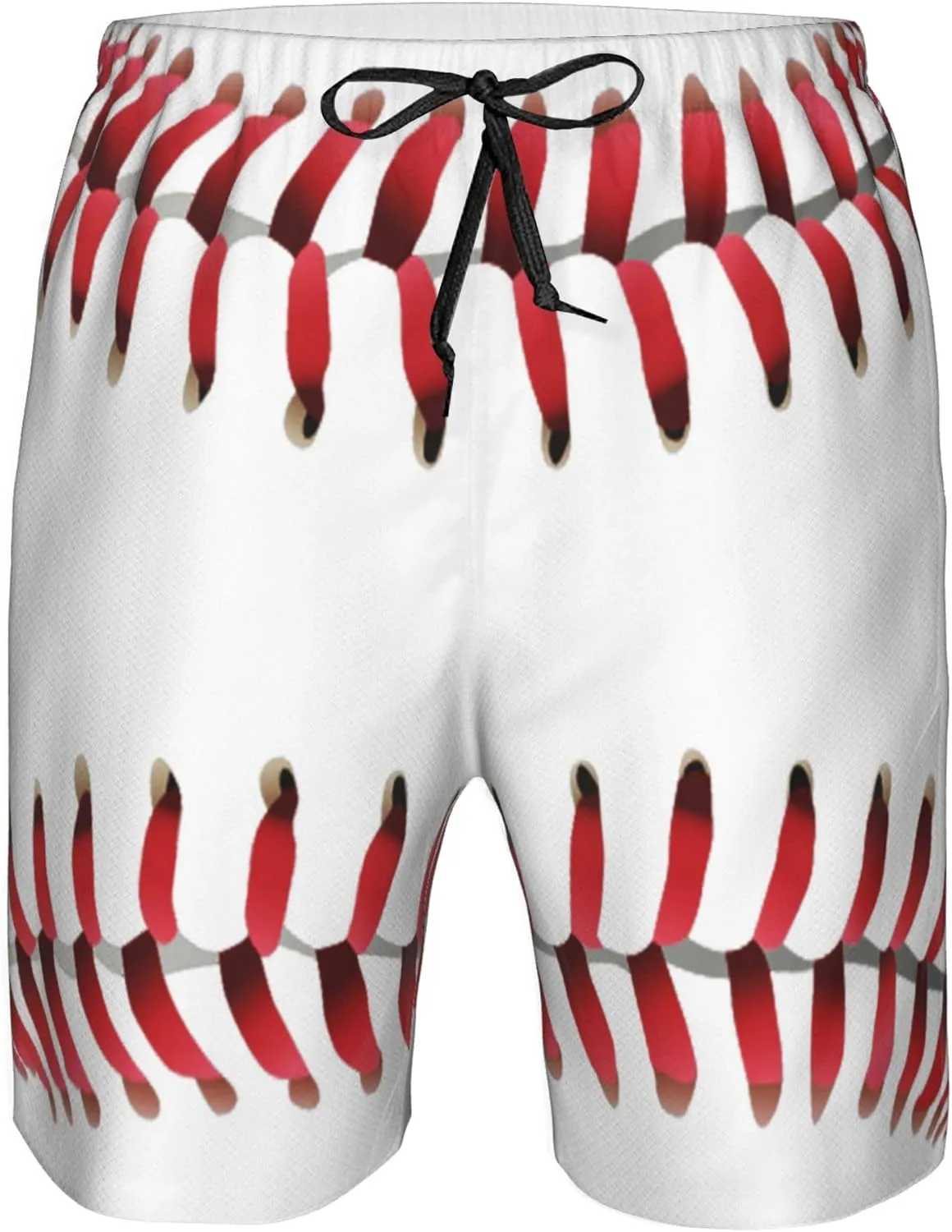 AMRANDOM Mens Casual Shorts Drawstring Summer Beach Golf Shorts Bathing Suit Swim Trunks