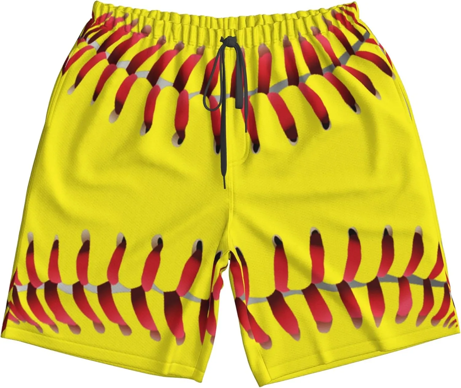 AMRANDOM Mens Casual Shorts Drawstring Summer Beach Golf Shorts Bathing Suit Swim Trunks