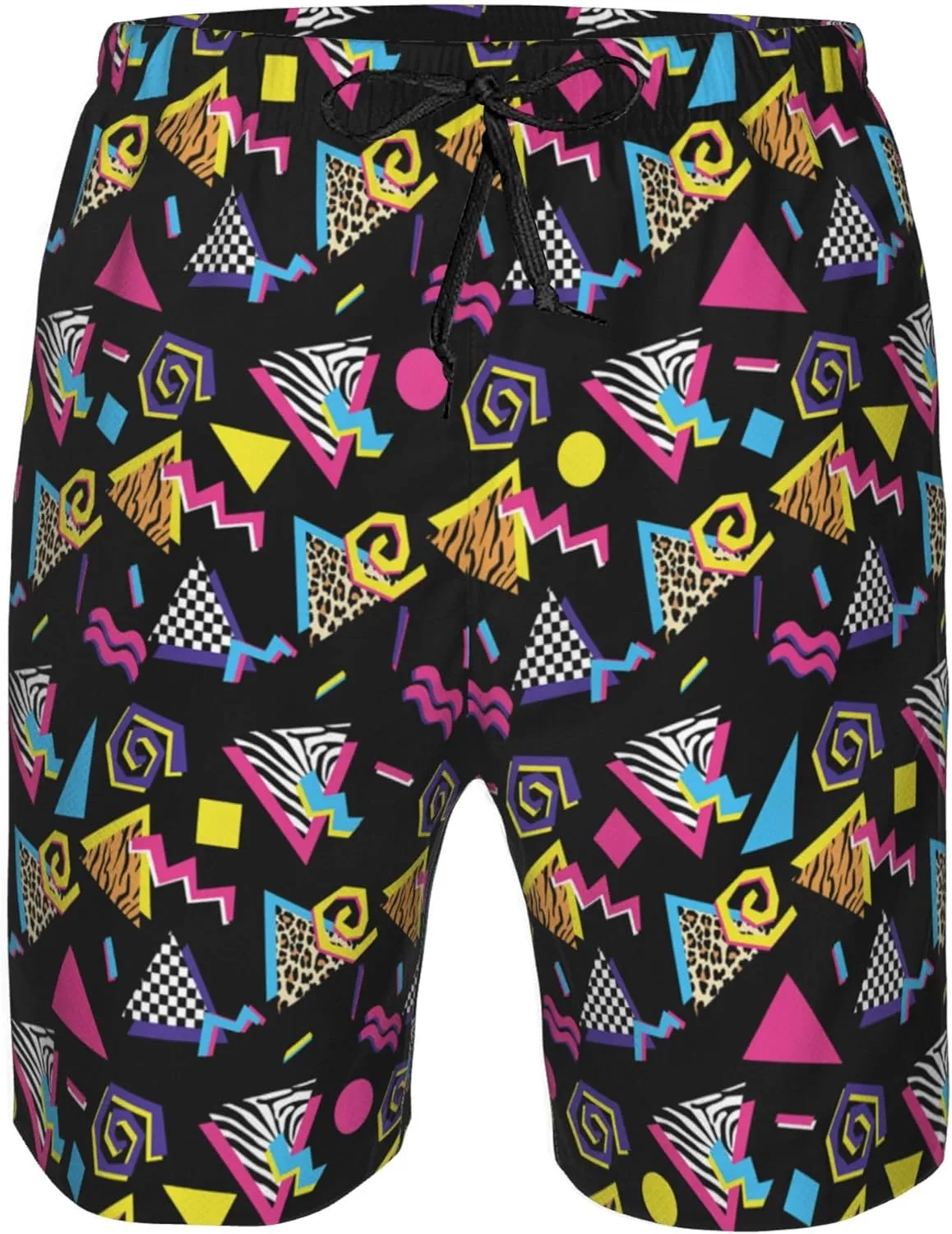 AMRANDOM Mens Casual Shorts Drawstring Summer Beach Golf Shorts Bathing Suit Swim Trunks
