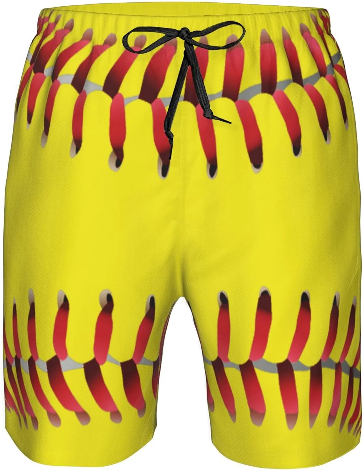 AMRANDOM Mens Casual Shorts Drawstring Summer Beach Golf Shorts Bathing Suit Swim Trunks