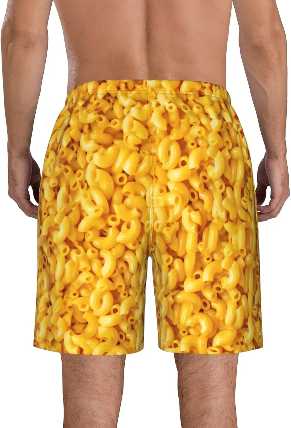 AMRANDOM Mens Casual Shorts Drawstring Summer Beach Golf Shorts Bathing Suit Swim Trunks