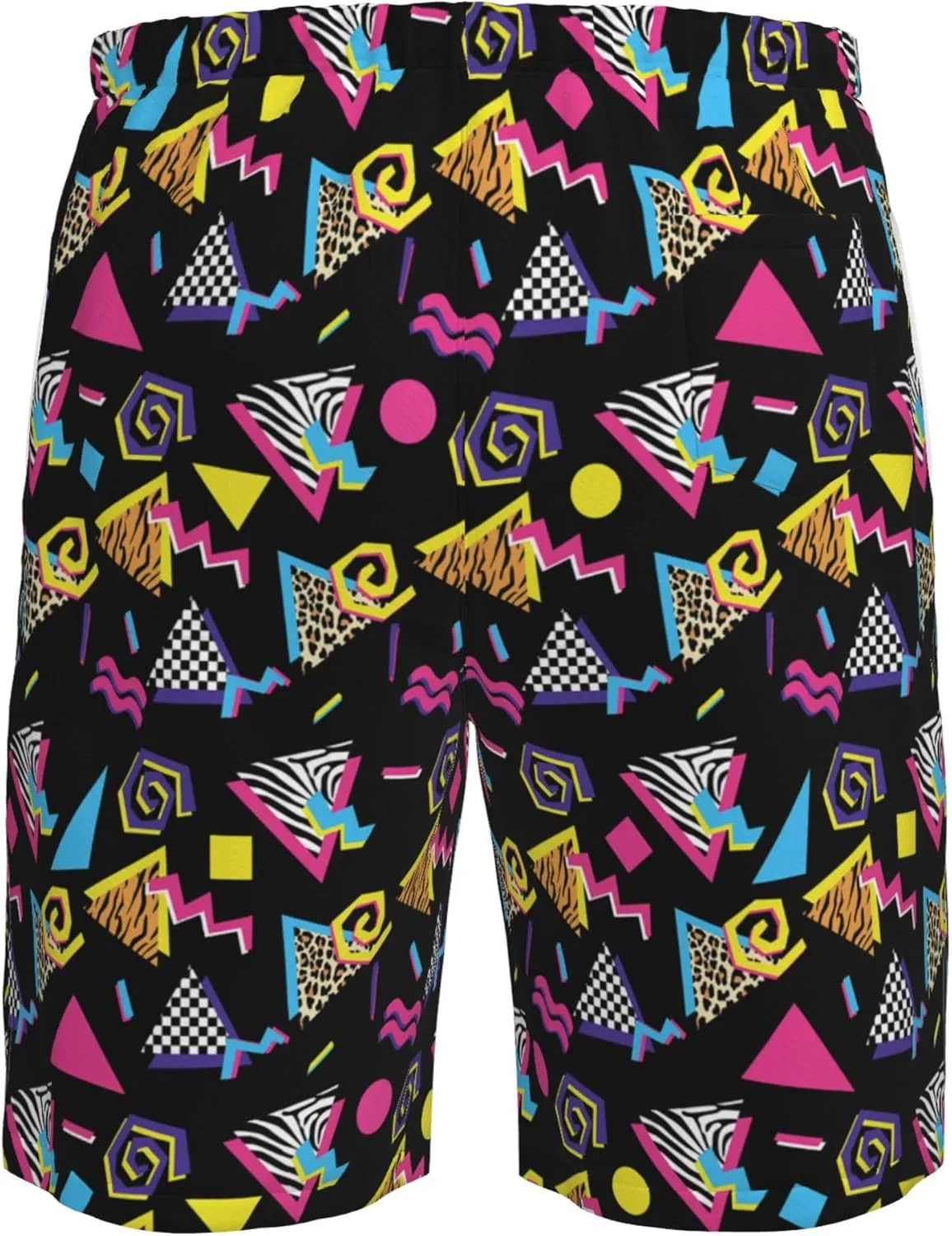 AMRANDOM Mens Casual Shorts Drawstring Summer Beach Golf Shorts Bathing Suit Swim Trunks