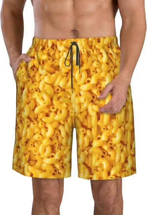 AMRANDOM Mens Casual Shorts Drawstring Summer Beach Golf Shorts Bathing Suit Swim Trunks