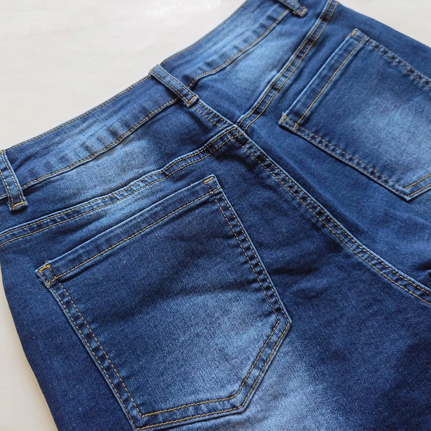 Atditama Women's Stretch Denim Jean Shorts Ripped Curved Fitted Summer Casual Shorts for Women High Waisted