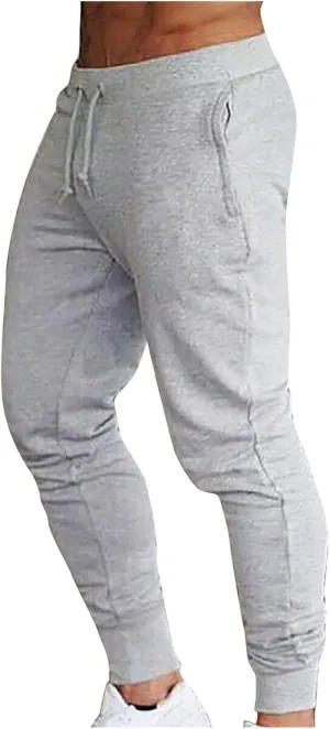 Big and Tall Sweatpants for Men Sweatpants for Men Loose Fit Men's Solid Cotton Yoga Sweatpants Athletic Lounge Pants