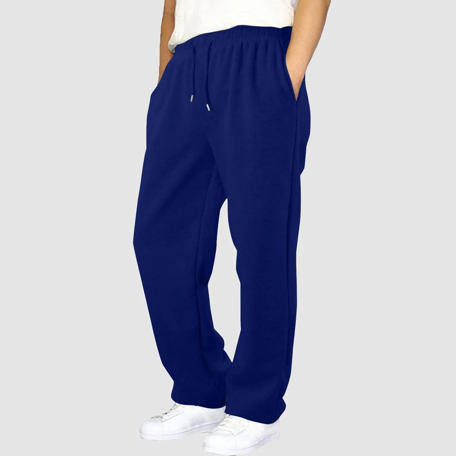 Black Cargo Pants Men Mens Oversized Cargo Pants Casual Drawstring Joggers Work Solid Color Sweatpants with Multi Pocket
