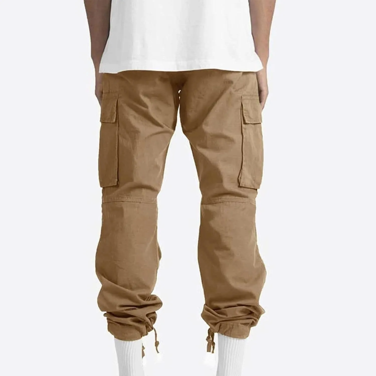 Cargo Pants for Men Baggy Relaxed Fit Causal Work Trousers Outdoor Hiking Cargo Sweatpants Pockets Athletic Joggers