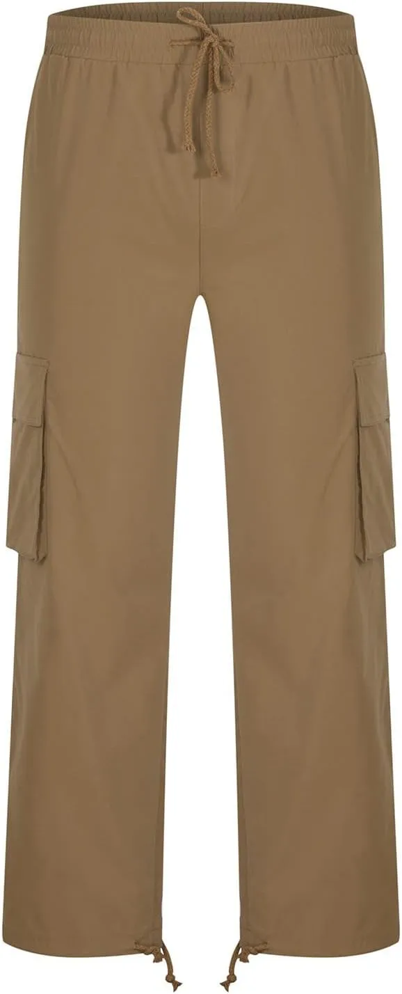 Cargo Pants for Men Baggy Relaxed Fit Causal Work Trousers Outdoor Hiking Cargo Sweatpants Pockets Athletic Joggers