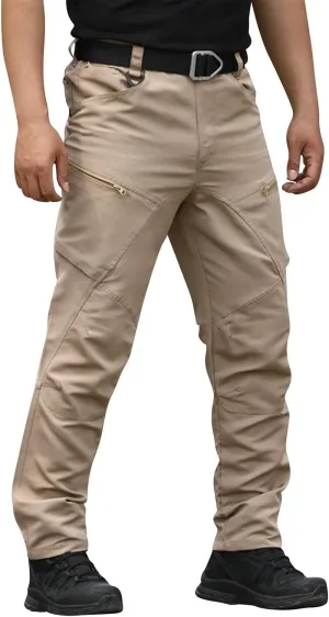 Cargo Pants for Men Hiking Tactical Pants Water Resistant Baggy Casual Work Pants Straight Multi Pockets Trousers