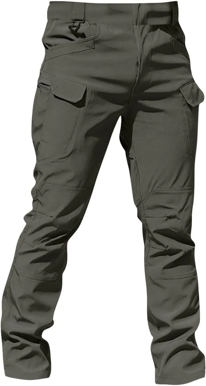 Cargo Pants for Men Tactical Water Resistant Camo Hiking Pants Multi Pocket Outdoor Carpenter Relaxed Fit Work Pant