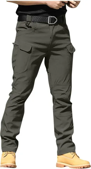 Cargo Pants for Men Tactical Water Resistant Camo Hiking Pants Multi Pocket Outdoor Carpenter Relaxed Fit Work Pant