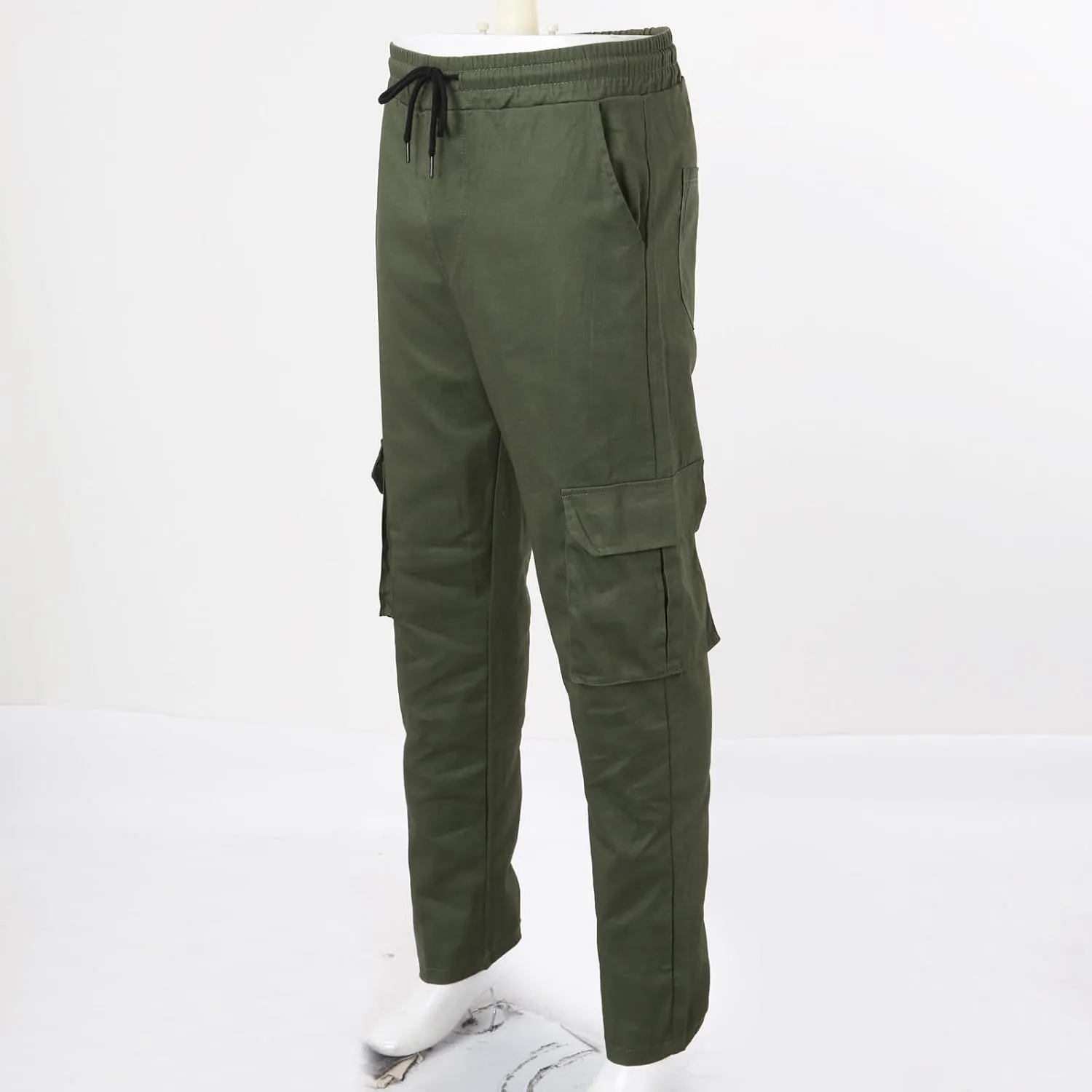Cargo Pants for Men with Multi Pockets Camouflage Military Combat Work Fit Trousers Casual Tactical Hiking Pants
