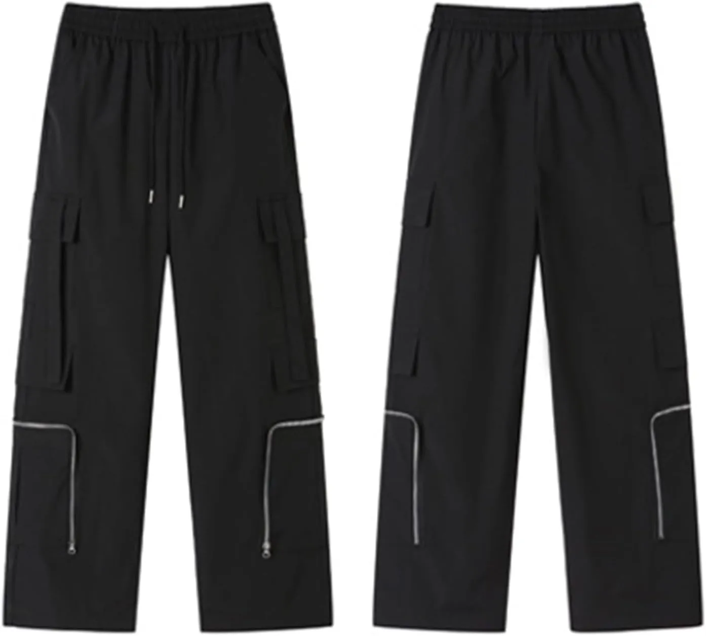 Cargo Pants Men Outdoor Stretch Overalls with Large Pockets Loose Soft Pants Rainproof Mens Big and Tall Cargo Pants