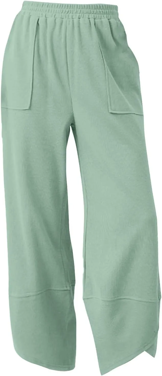 Cargo Sweatpants for Boys Girls High Elastic Waisted Bottom Hip Hop Dance Jogger Pants Versatile Streetwear Pants