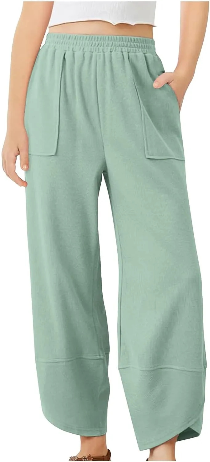 Cargo Sweatpants for Boys Girls High Elastic Waisted Bottom Hip Hop Dance Jogger Pants Versatile Streetwear Pants