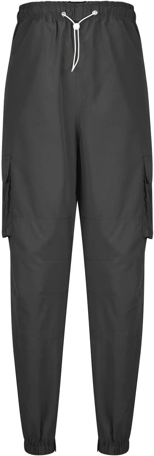 Cargo Sweatpants for Men Casual Fitness Drawstring Cargo Pants Workout Joggers Trousers Outdoor with Mutil Pockets