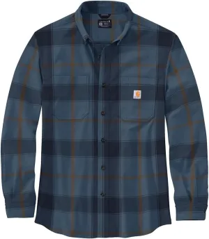 Carhartt Men's Rugged Flex Relaxed Fit Midweight Flannel Long-Sleeve Plaid Shirt