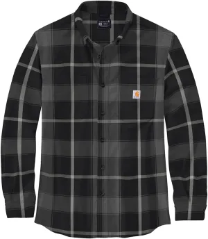 Carhartt Men's Rugged Flex Relaxed Fit Midweight Flannel Long-Sleeve Plaid Shirt