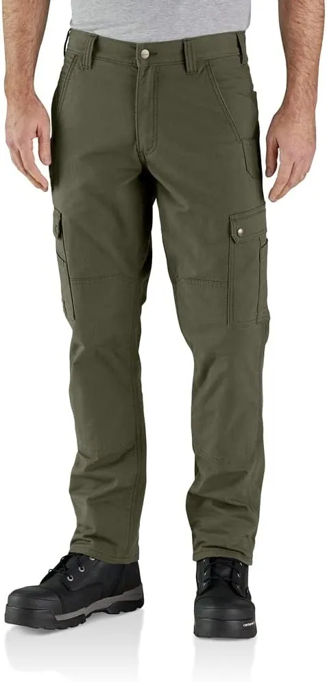 Carhartt Men's Rugged Flex Relaxed Fit Ripstop Cargo Fleece Lined Work Pant