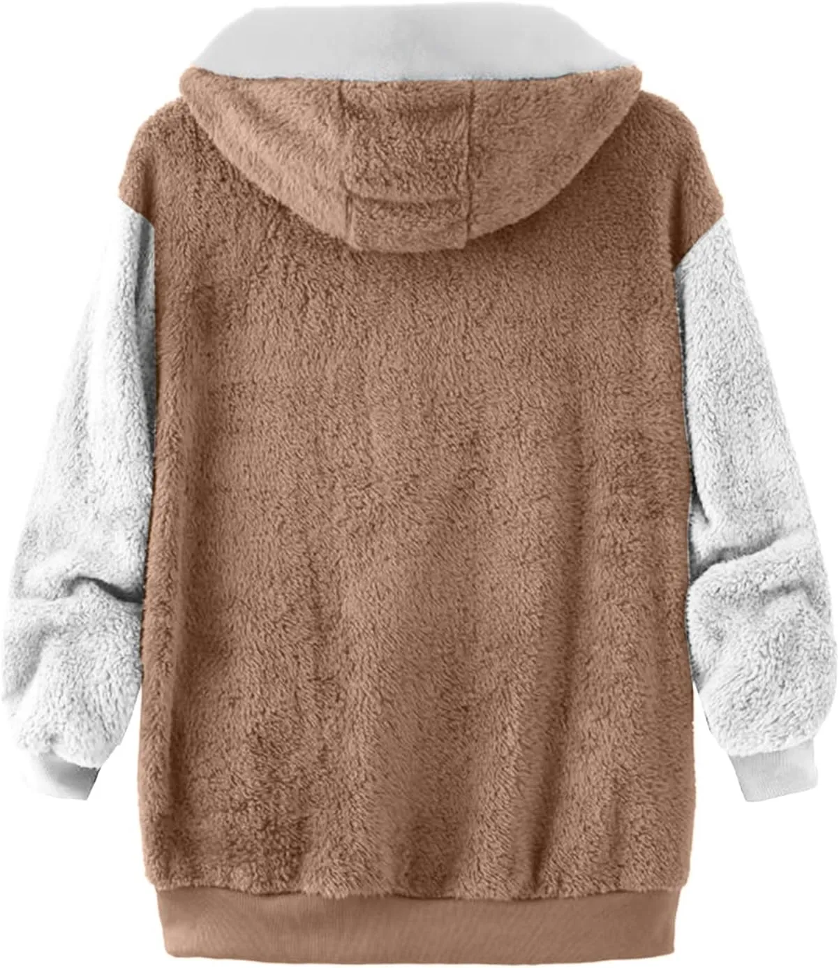 Ceboyel Womens Fleece Coats Winter 2023 Fur Faux Shaggy Jackets Warm Fuzzy Teddy Coats Oversized Trendy Outewear Outfits