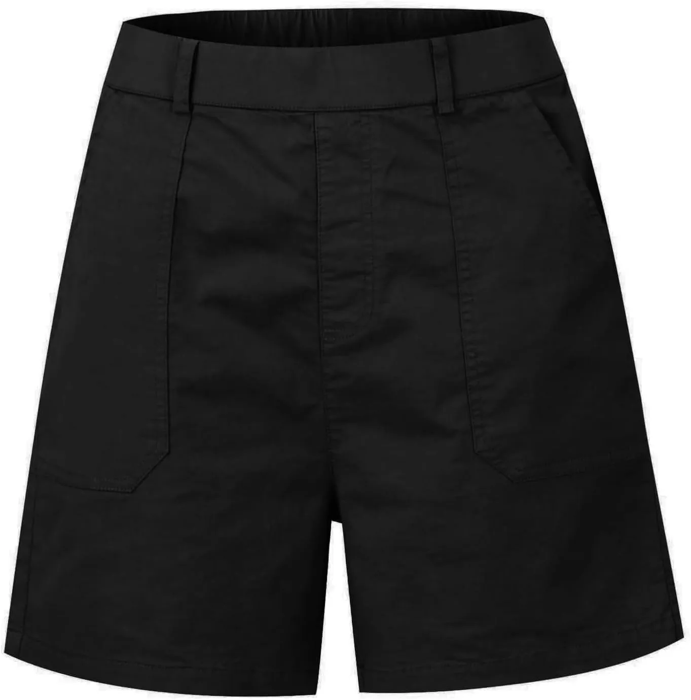 Comfy Stretch Twill Shorts for Women,Elastic Waist Casual Twill Short,Summer Chino Short,Pull On Denim Shorts with Pockets