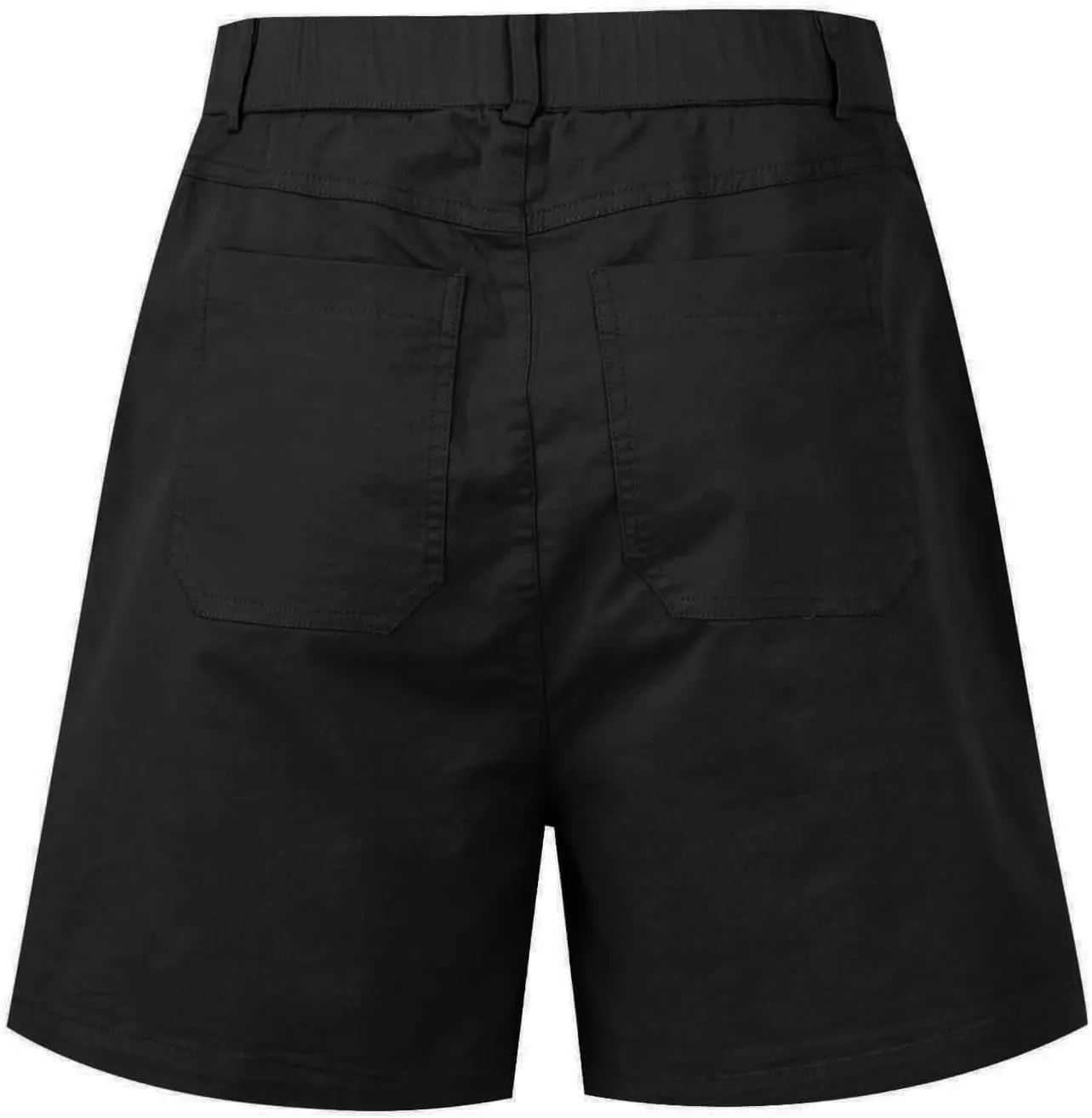 Comfy Stretch Twill Shorts for Women,Elastic Waist Casual Twill Short,Summer Chino Short,Pull On Denim Shorts with Pockets