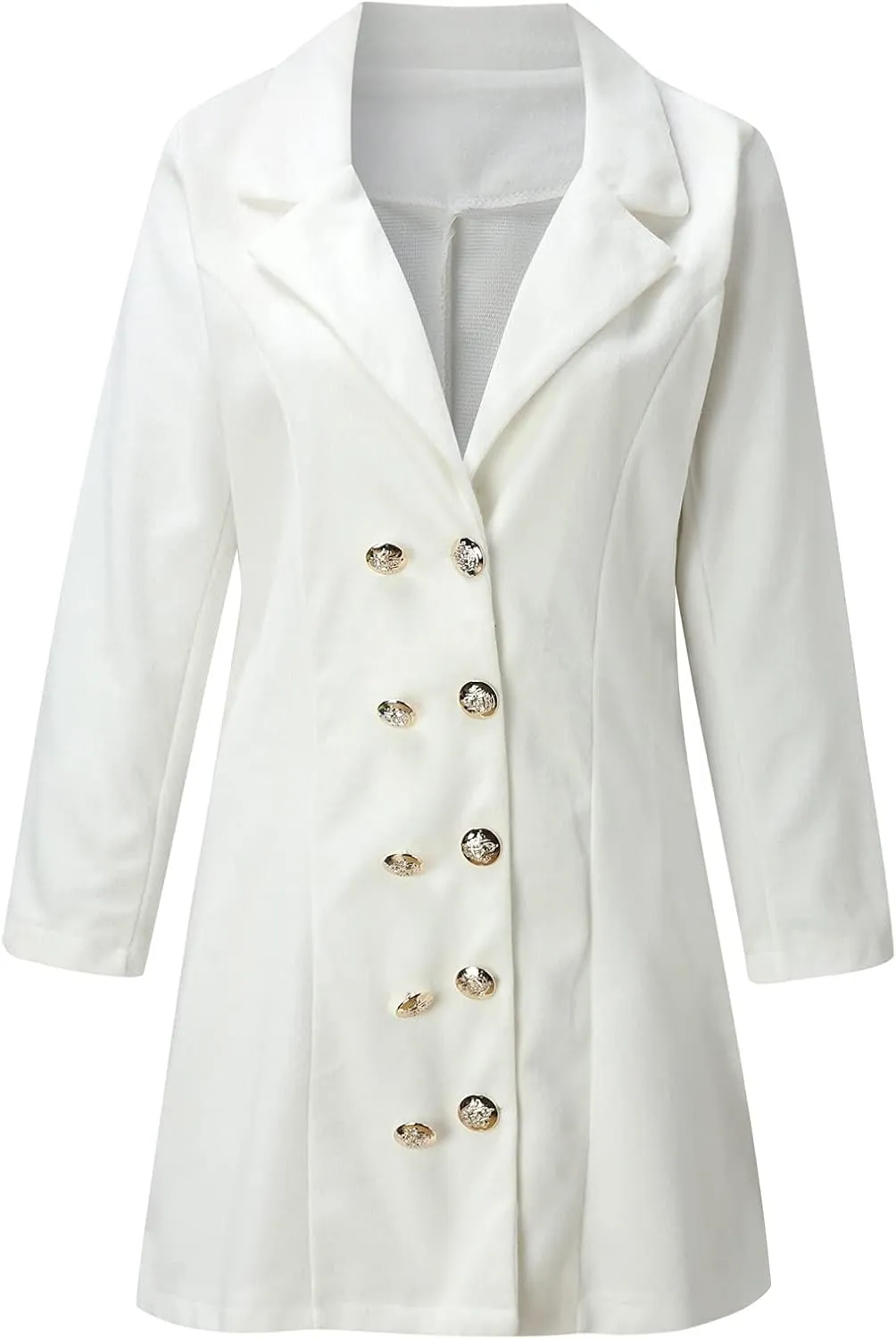 cooki Jackets for Women Trendy Swing Coat Plus Size Trench Coat for Women 2023 Winter Long Sleeve Warm Wool Blend Pea Coat