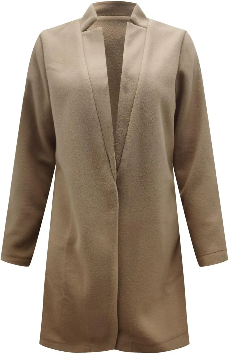 cooki Winter Coats for Women, Women's Flat Barge Collar Classic Lapel Jacket Mid-Length Pea Trench Coat for women 2023 plus