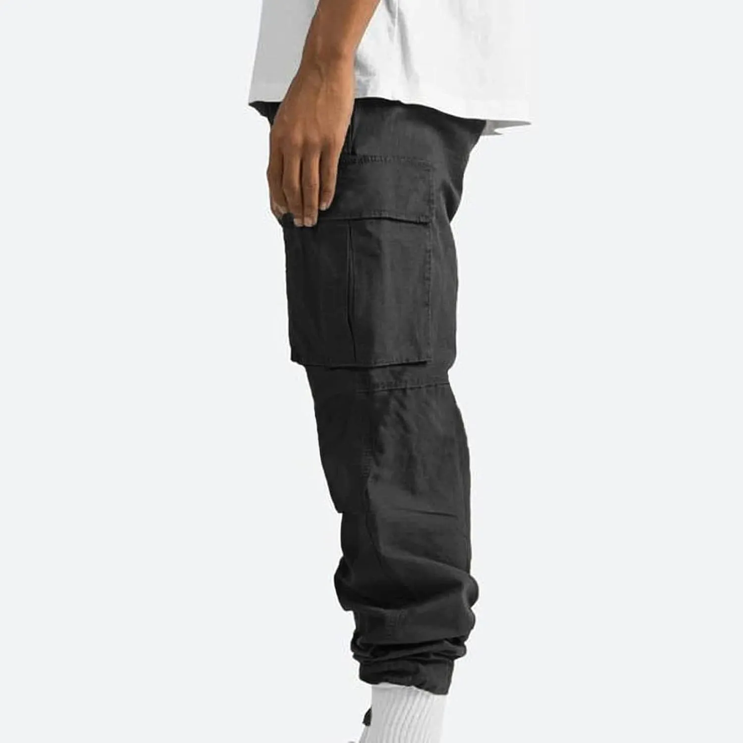 Dgoopd Cargo Pants for Men Stretch Hiking Pants Lightweight Tactical Pant Straight Leg Cargo Joggers Pants Outdoor Work Pants