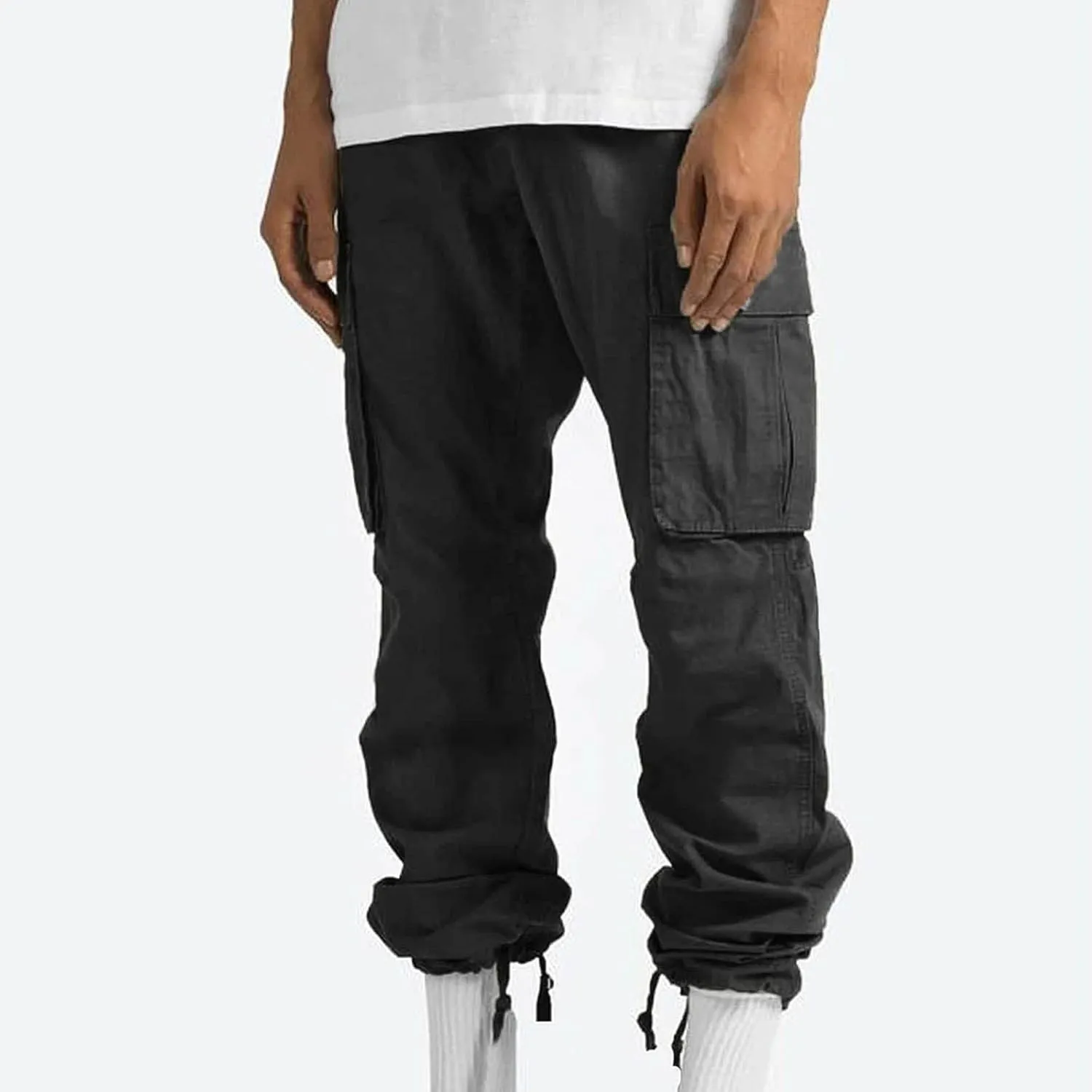 Dgoopd Cargo Pants for Men Stretch Hiking Pants Lightweight Tactical Pant Straight Leg Cargo Joggers Pants Outdoor Work Pants