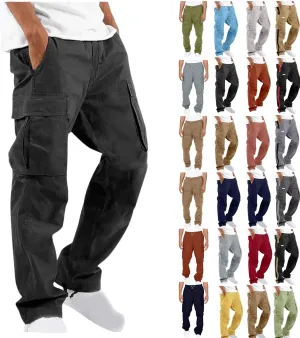 Dgoopd Cargo Pants for Men Stretch Hiking Pants Lightweight Tactical Pant Straight Leg Cargo Joggers Pants Outdoor Work Pants