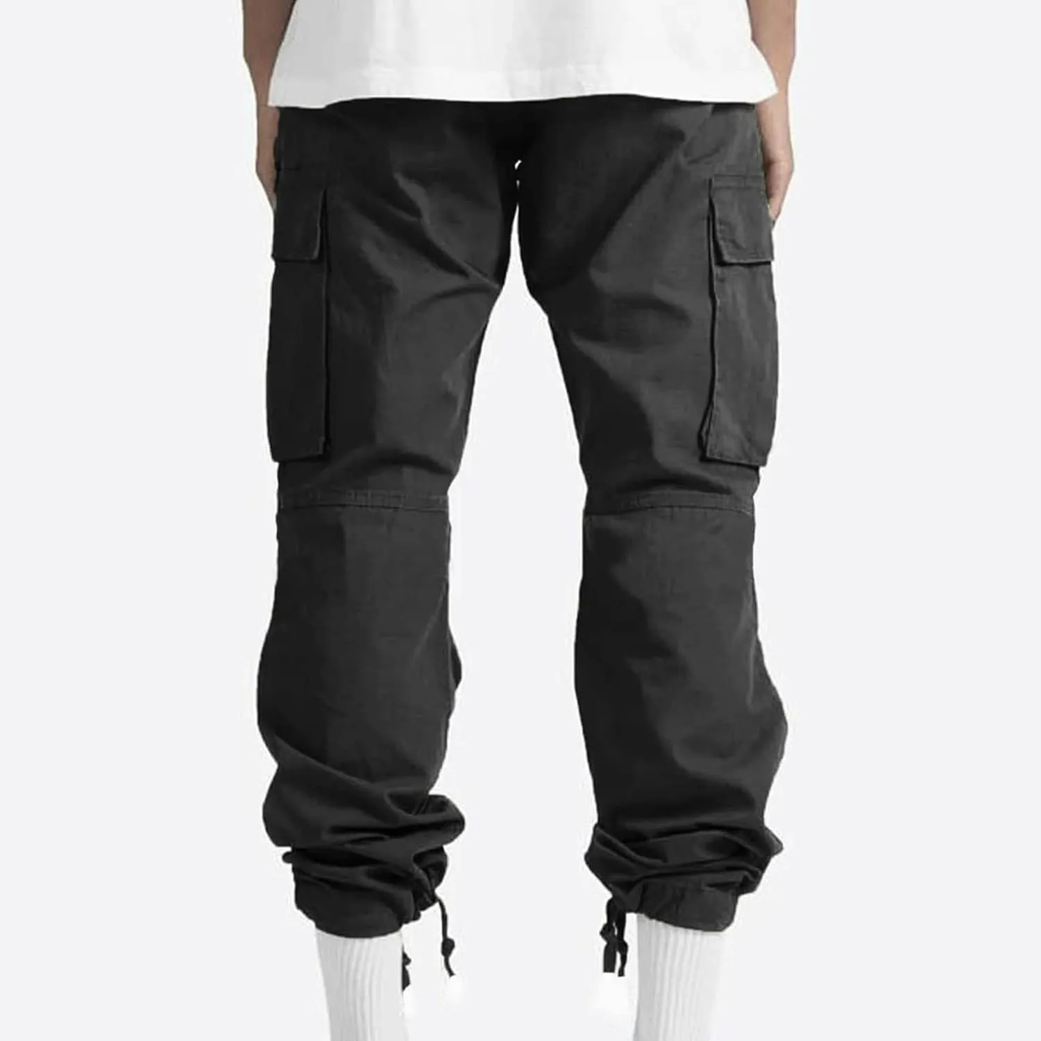 Dgoopd Cargo Pants for Men Stretch Hiking Pants Lightweight Tactical Pant Straight Leg Cargo Joggers Pants Outdoor Work Pants