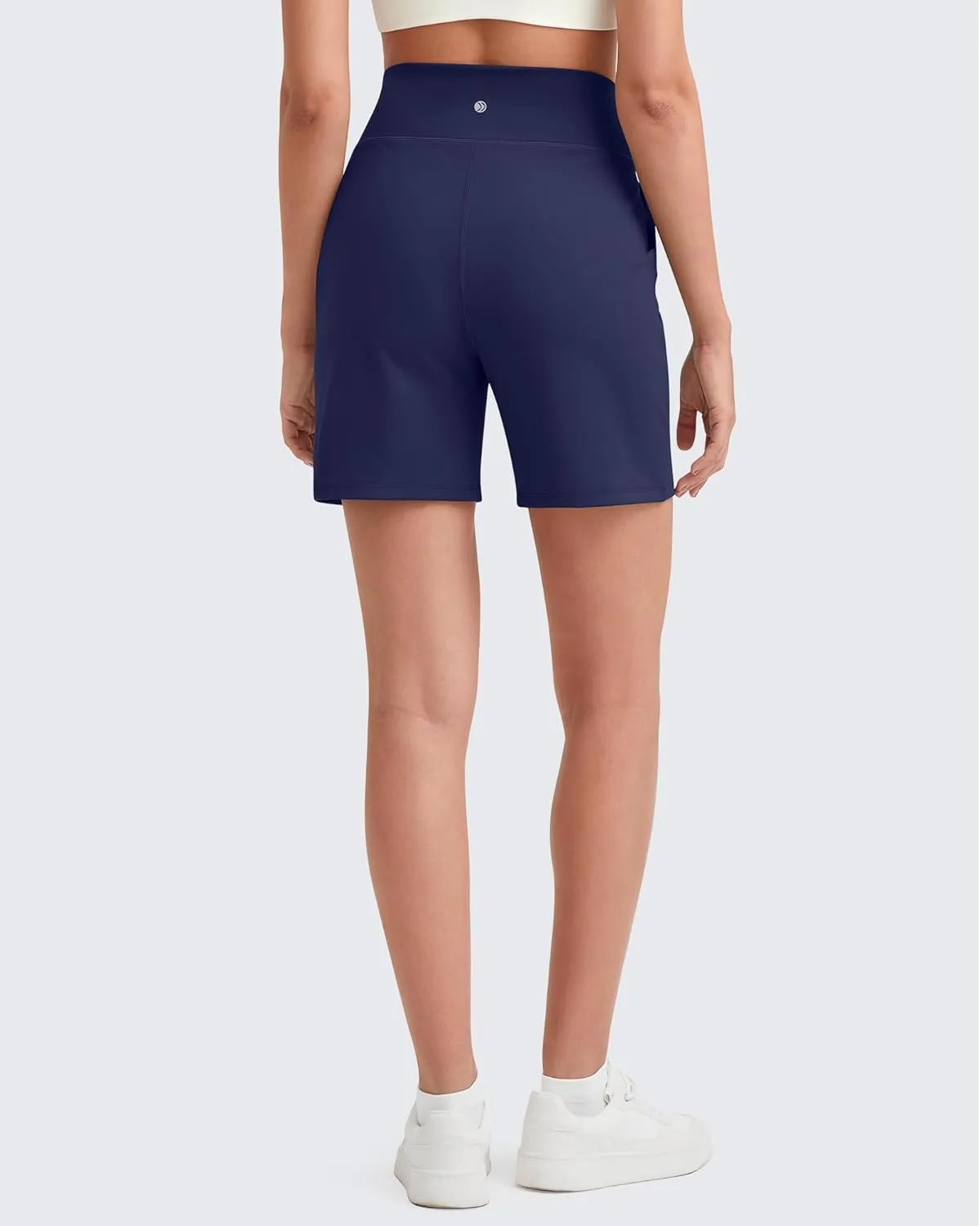 G4Free Women's Athletic Running Shorts High Waisted Bermuda Summer Casual Shorts for Golf Yoga with Pockets