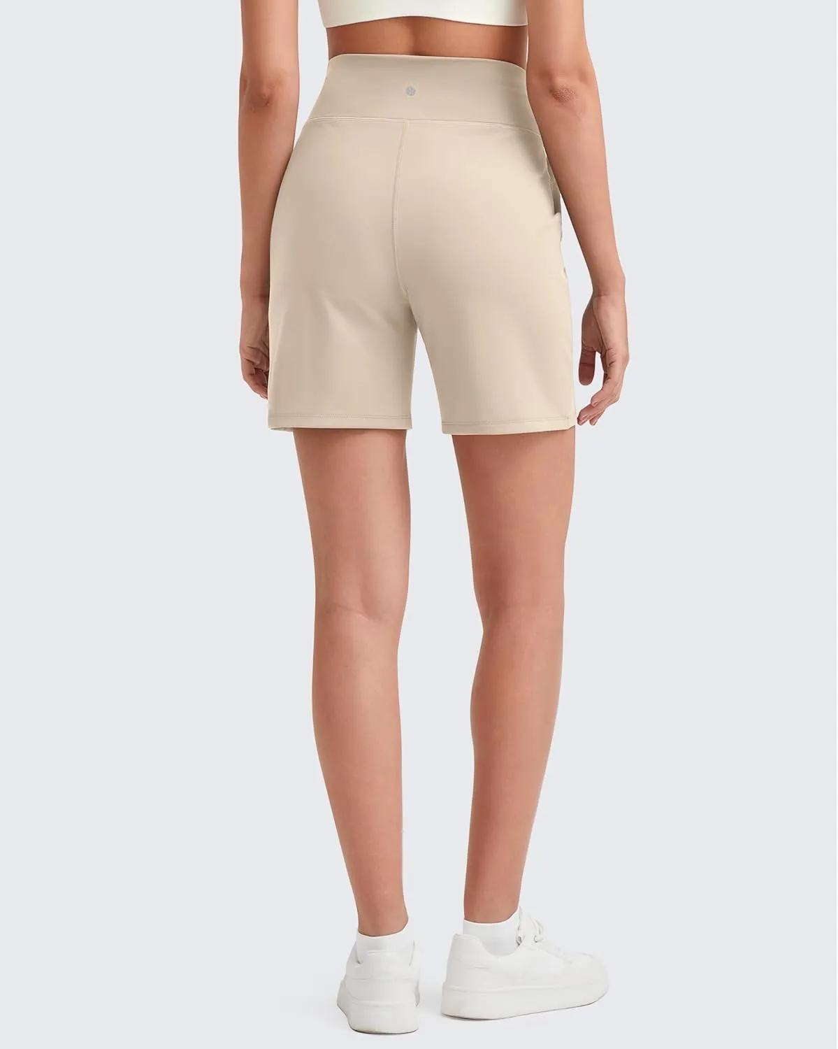 G4Free Women's Athletic Running Shorts High Waisted Bermuda Summer Casual Shorts for Golf Yoga with Pockets