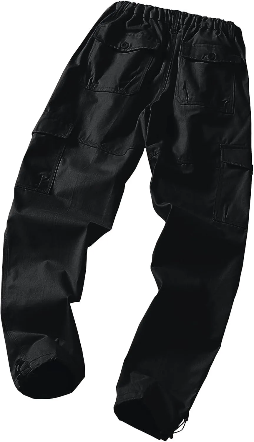 GOFULY Mens Cargo Pants Casual with Pockets Relaxed Fit Pants Ripstop Stretch Sweatpants Outdoor Baggy Pants Men Lightweight