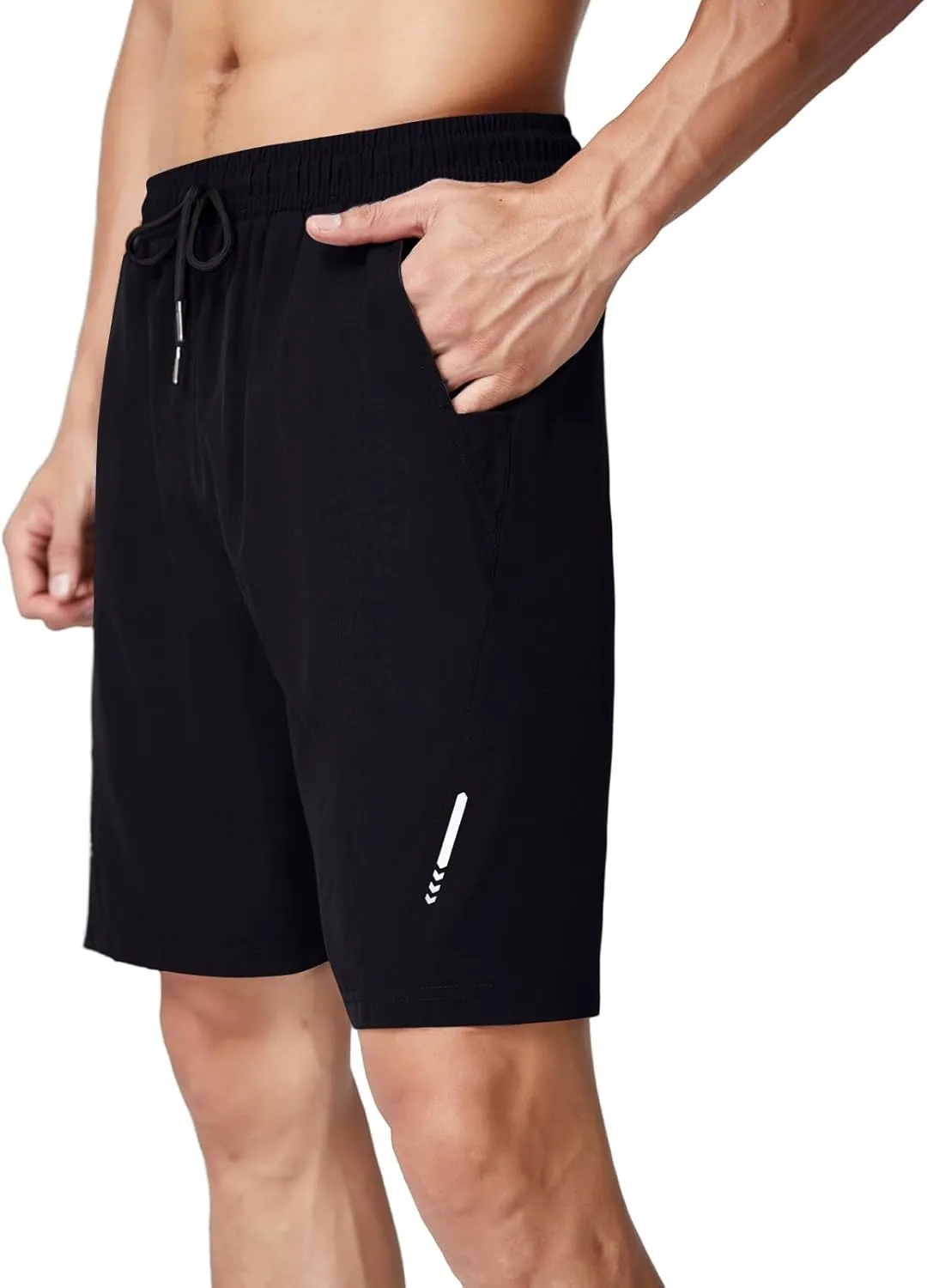 Gym Shorts Men Loose-Fit Quick Dry Lightweight Running Workout Athletic Casual Shorts with Pockets