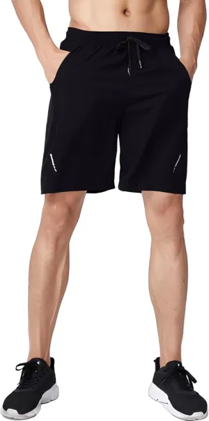 Gym Shorts Men Loose-Fit Quick Dry Lightweight Running Workout Athletic Casual Shorts with Pockets