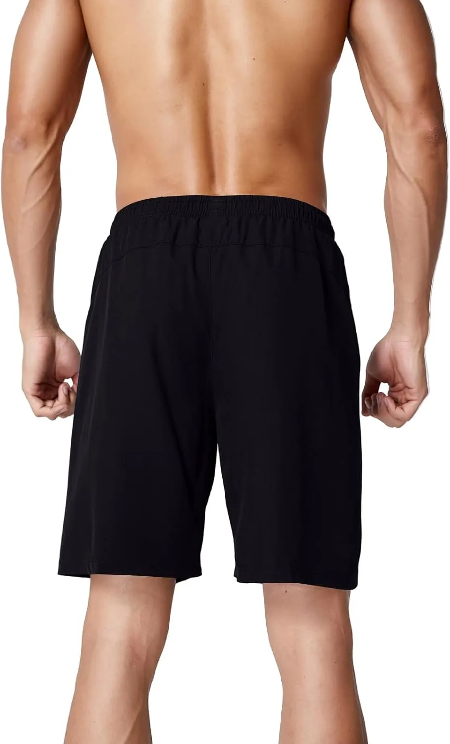 Gym Shorts Men Loose-Fit Quick Dry Lightweight Running Workout Athletic Casual Shorts with Pockets