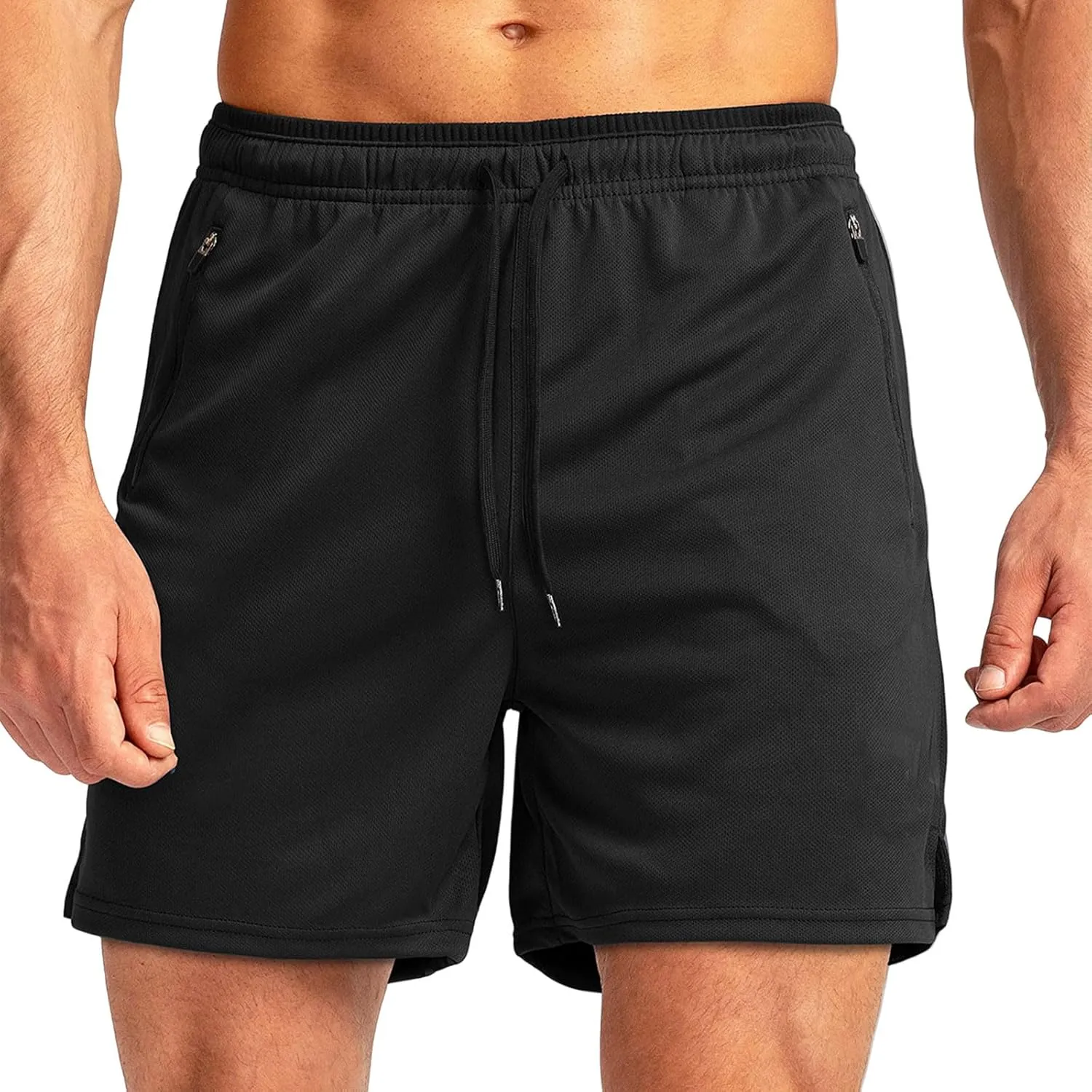 HAVUITYY Men's Casual Shorts 2025 Summer Beach Elastic Waist Drawstring Lightweight Pants Hiking Athletic Workout Shorts