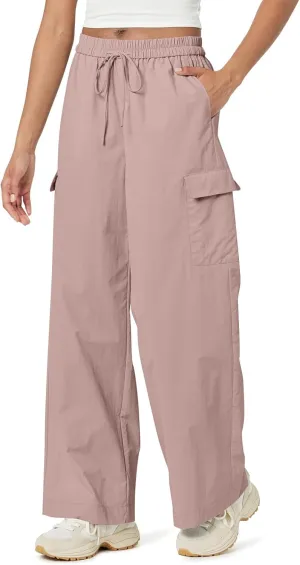 High Waisted Cargo Pants Women Y2K Drawstring Baggy Trendy Trousers with Pockets Casual Sweatpants Streetwear