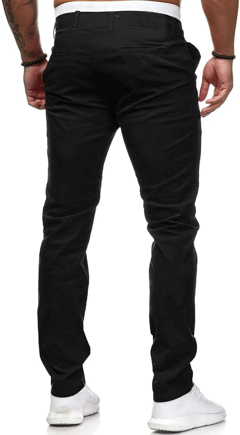 Jeans for Men Slim Fit Skinny Stretch Comfy Jeans Denim Pants Casual Straight Leg Full Length Trousers with Pocket